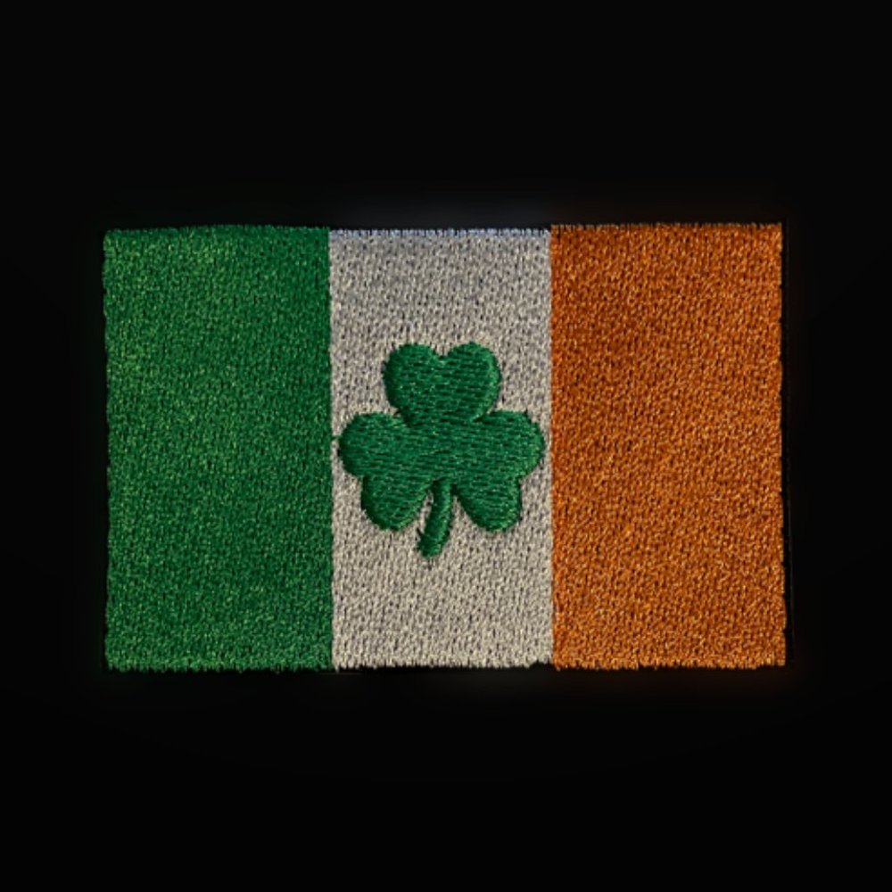 Luck of The Irish Ireland flag embroidered hat patch